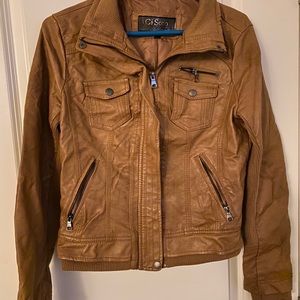 Faux Leather Jacket Medium